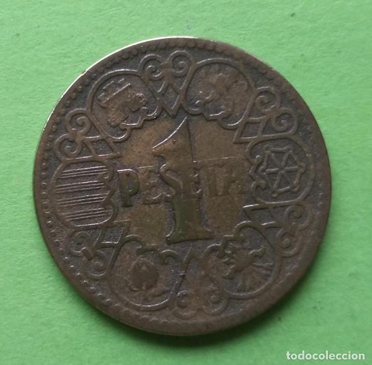 Monedas Franco: MONEDA 1 PESETA 1944 - Foto 3