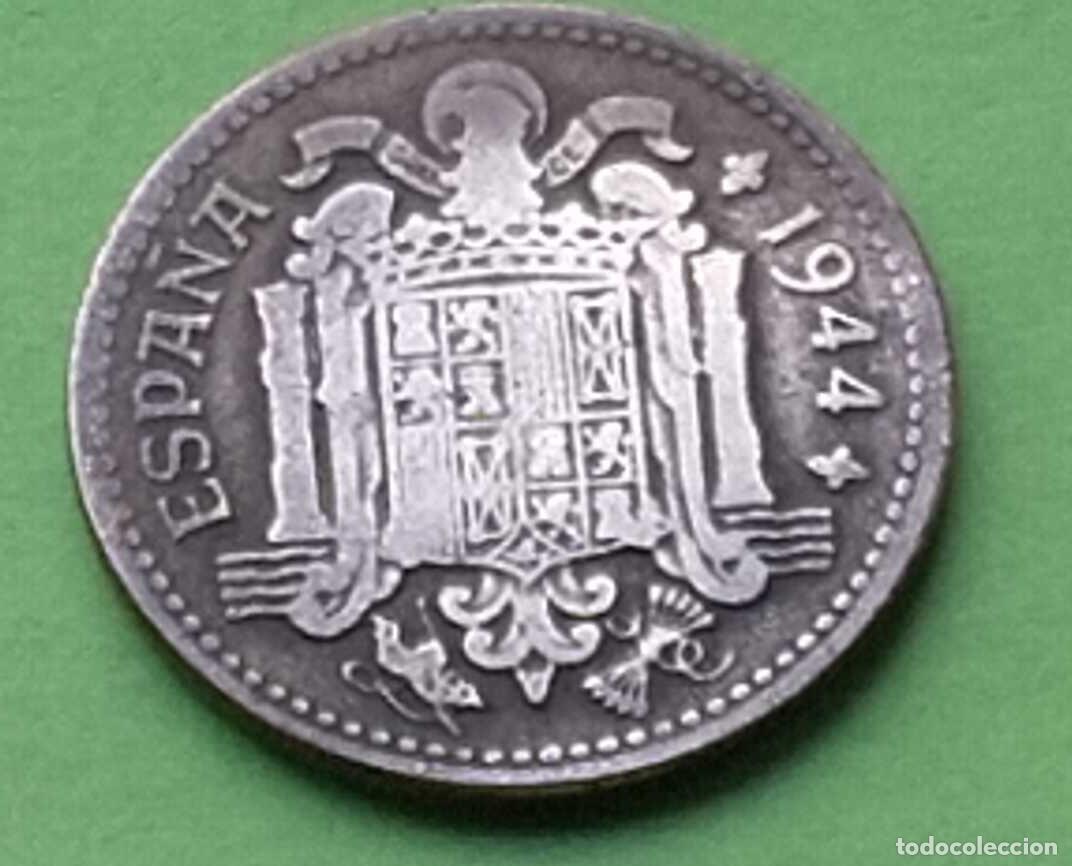 Monedas Franco: MONEDA 1 PESETA 1944 - Foto 4