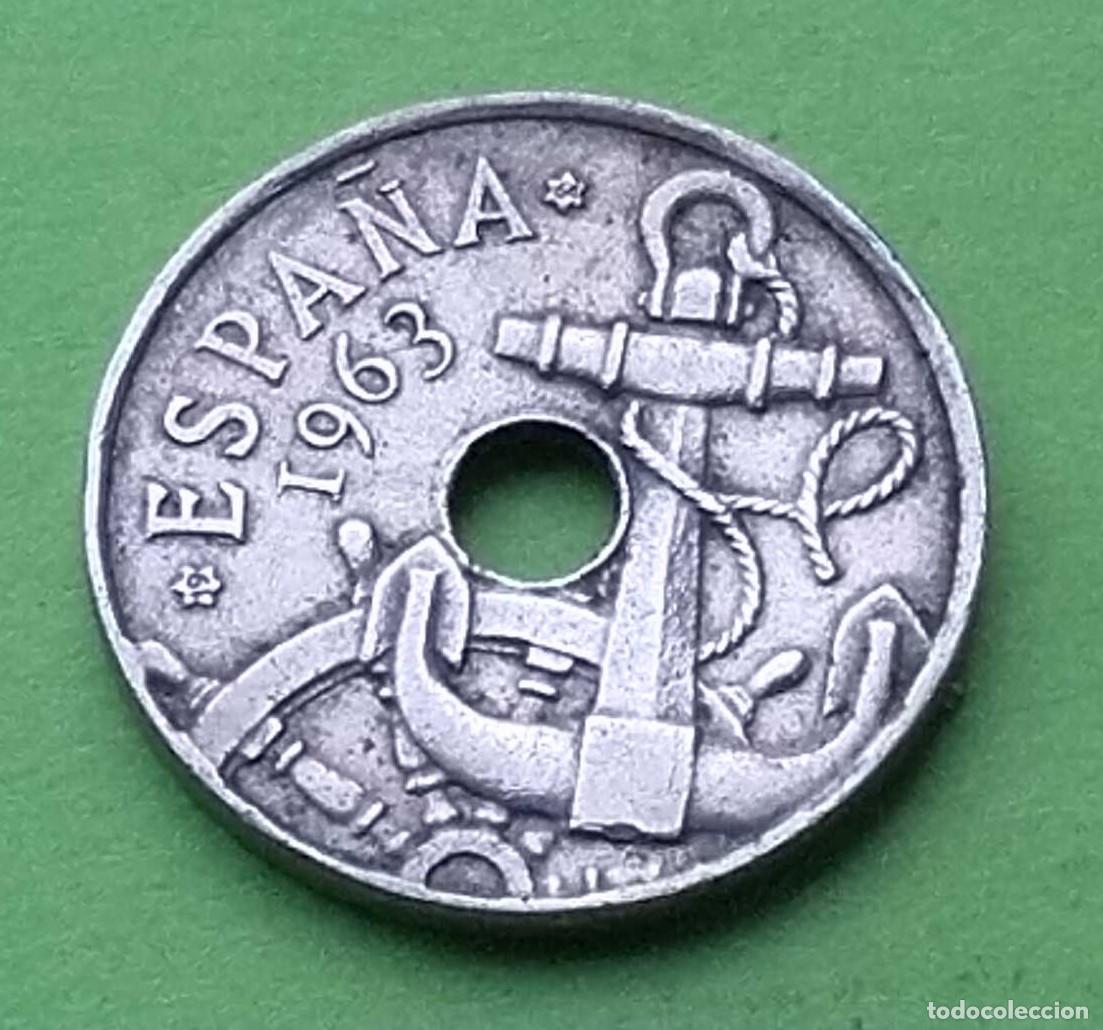 Monedas Franco: moneda 50 c&eacute;ntimos 1963 estrella 64 - Foto 2