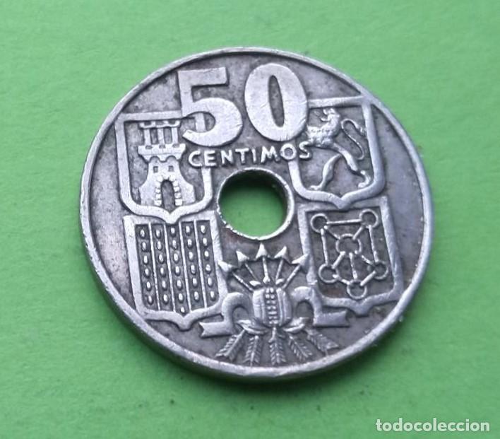 Monedas Franco: moneda 50 c&eacute;ntimos 1963 estrella 64 - Foto 3