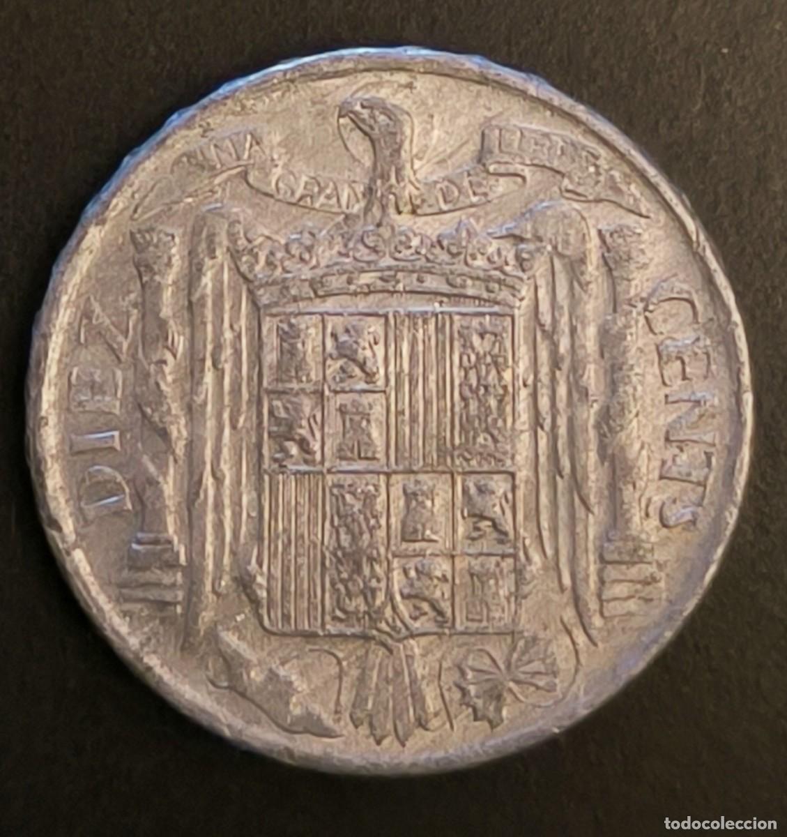 Monedas Franco: Espa&ntilde;a 10 c&eacute;ntimos, 1953 - Foto 1