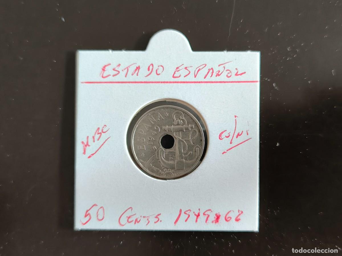 Monedas Franco: ESPA&Ntilde;A 50 CENTIMOS 1949-62 MBC - Foto 1