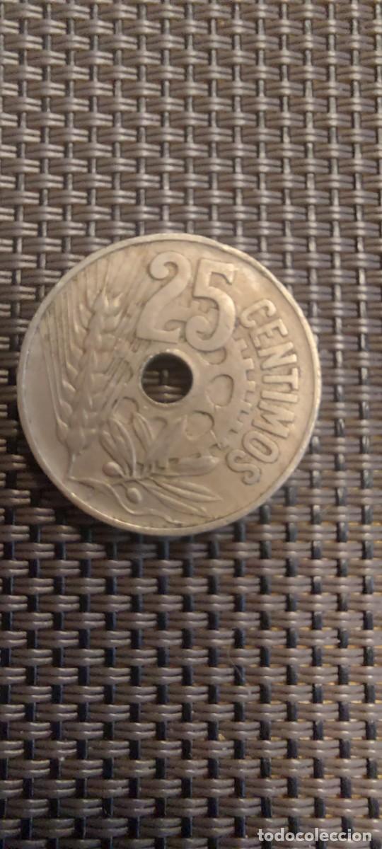 Monedas Franco: Moneda 25 c&eacute;ntimos 1934 - Foto 2