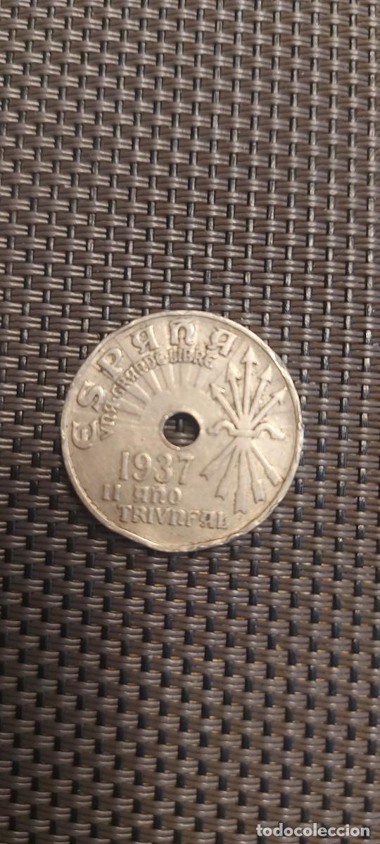 Monedas Franco: Moneda 25 c&eacute;ntimos 1937 - Foto 1