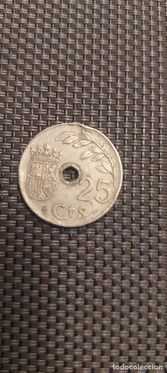Monedas Franco: Moneda 25 c&eacute;ntimos 1937 - Foto 2