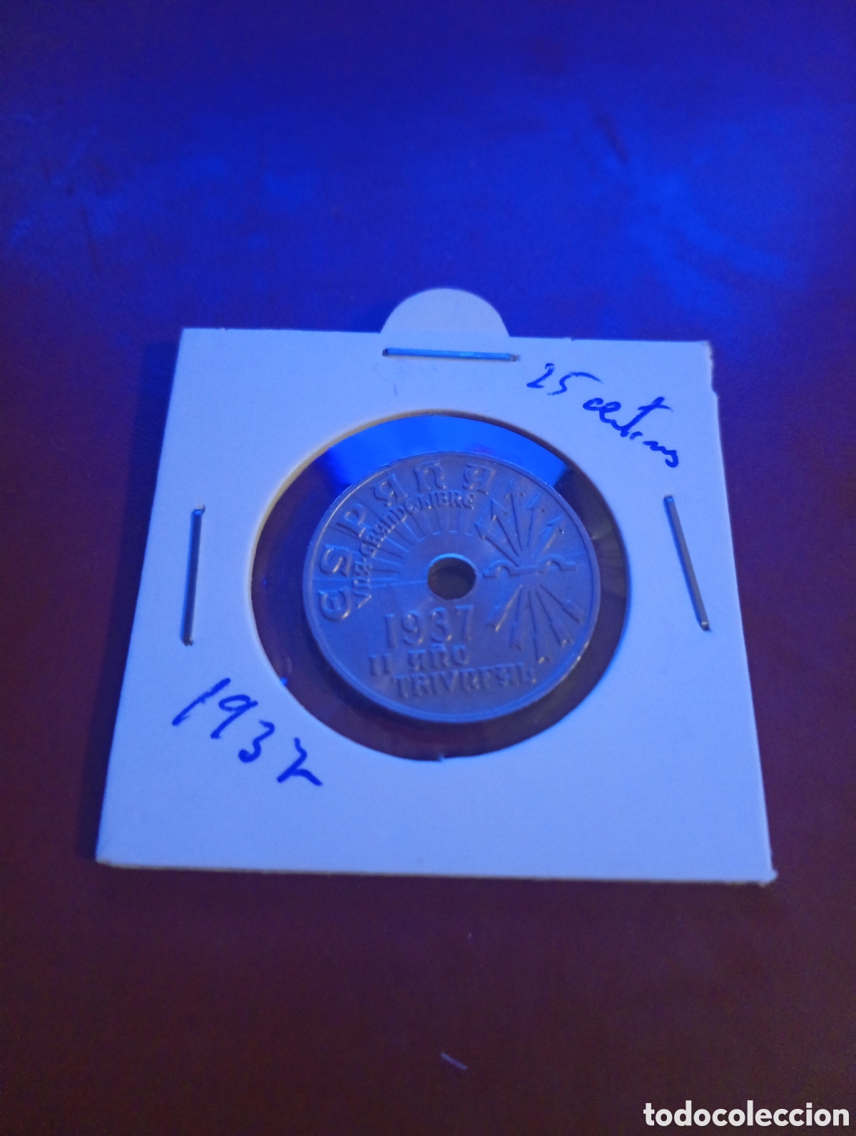 Monedas Franco: Moneda 25 c&eacute;ntimos de 1937 2 - Foto 1