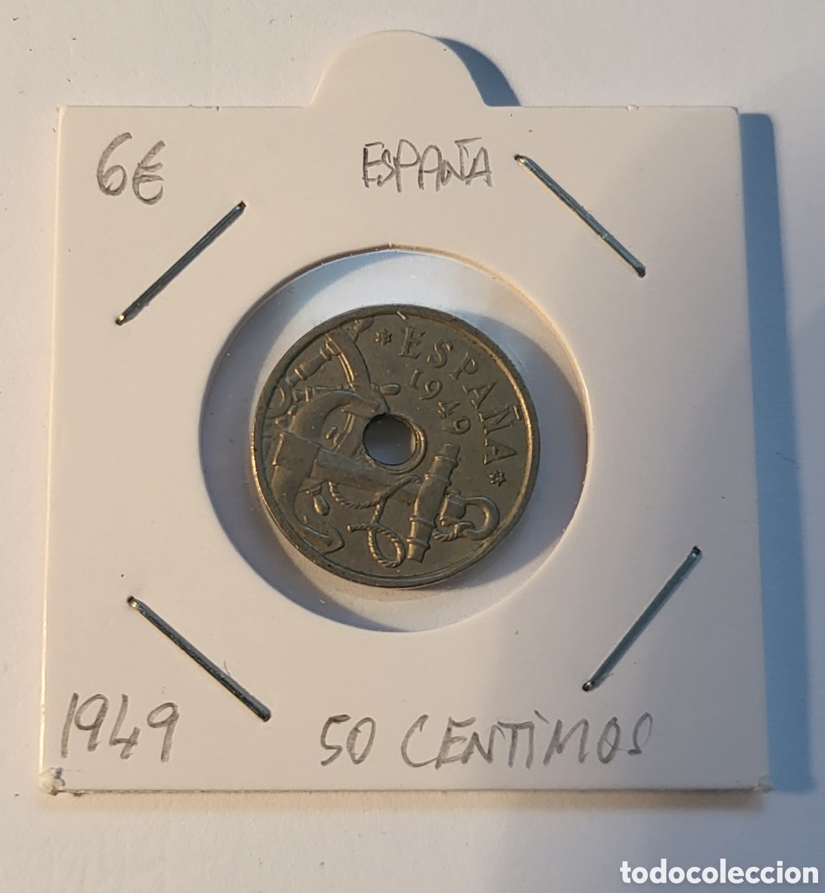 Monedas Franco: MONEDA DE ESPA&Ntilde;A 1949. &rdquo; 50 CENTIMOS&rdquo; - Foto 1