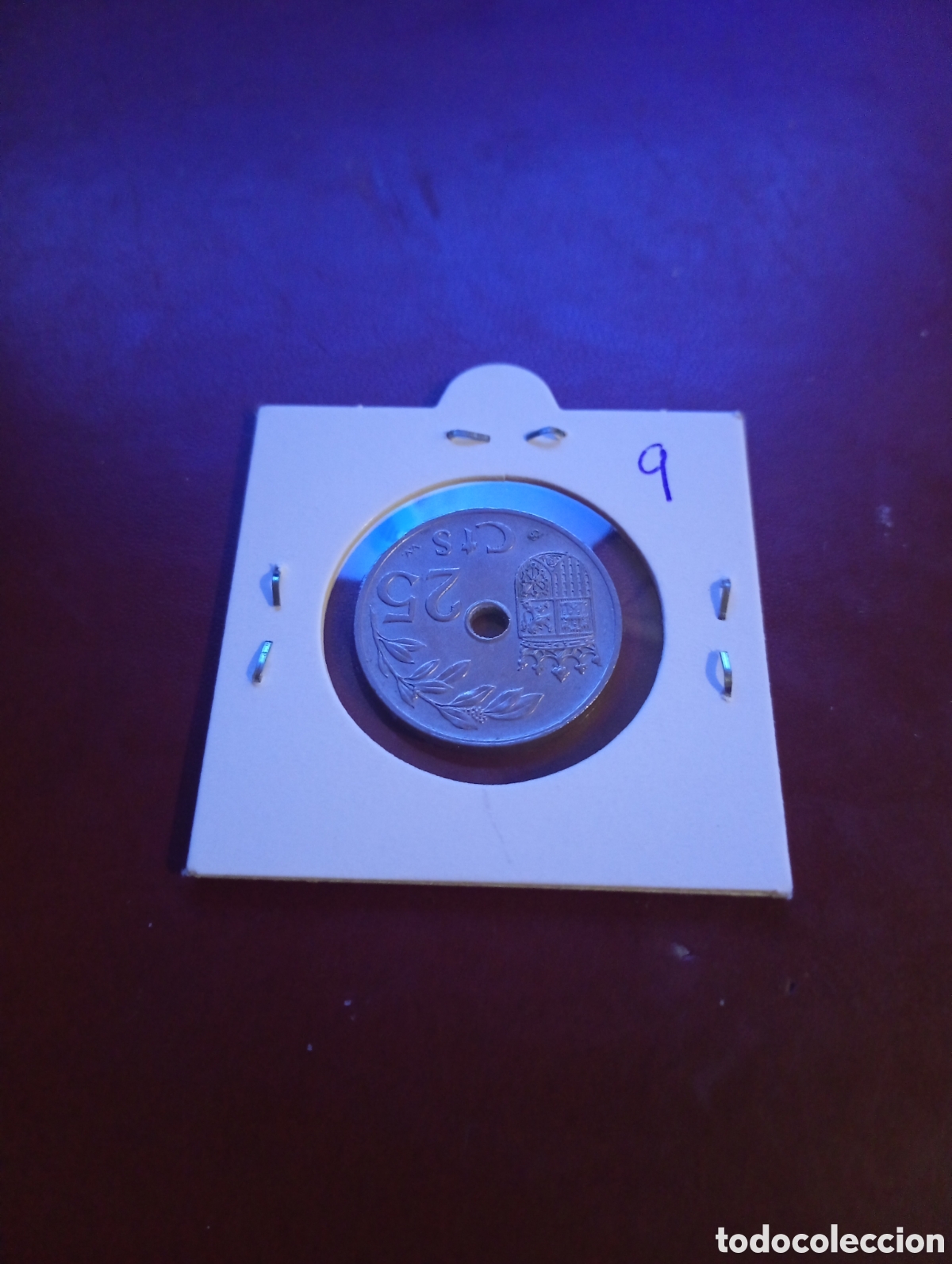 Monedas Franco: Moneda de 25 c&eacute;ntimos de 1937 9 - Foto 2