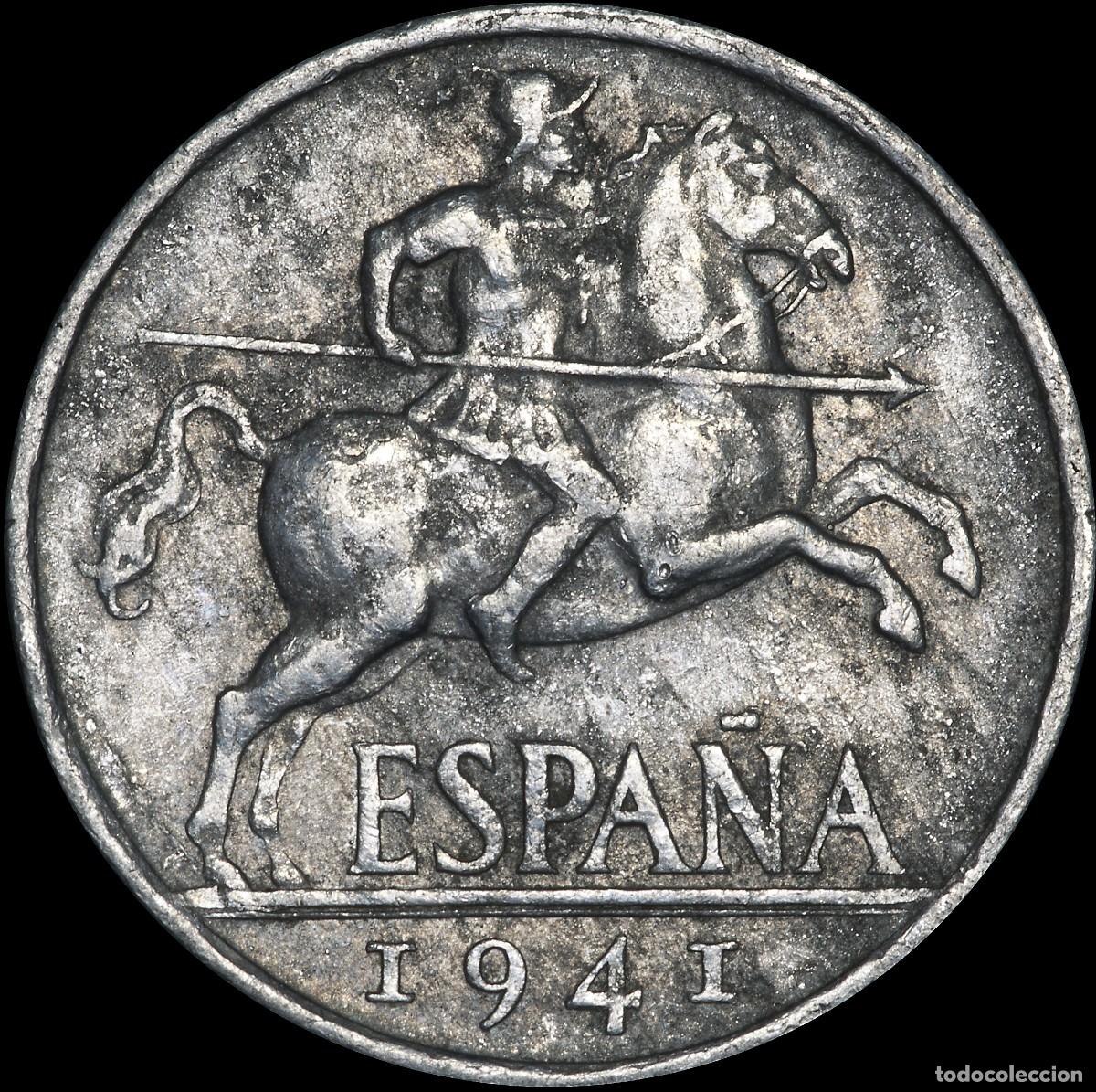 Monedas Franco: 10 CENTIMOS 1941 PLVS - Foto 2