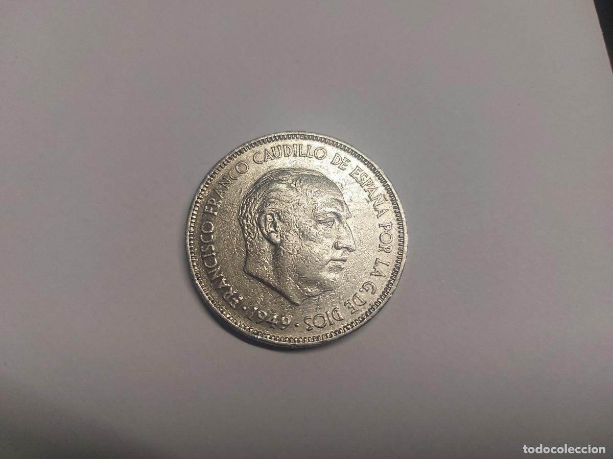 Monedas Franco: 5 pesetas 1949. Franco - Foto 1