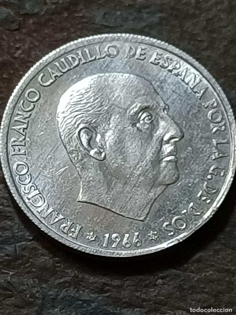 Monedas Franco: ESPA&Ntilde;A MONEDA ERROR SC/SC-. 50 c&eacute;ntimos 1966 *71. Segmentada - Foto 1