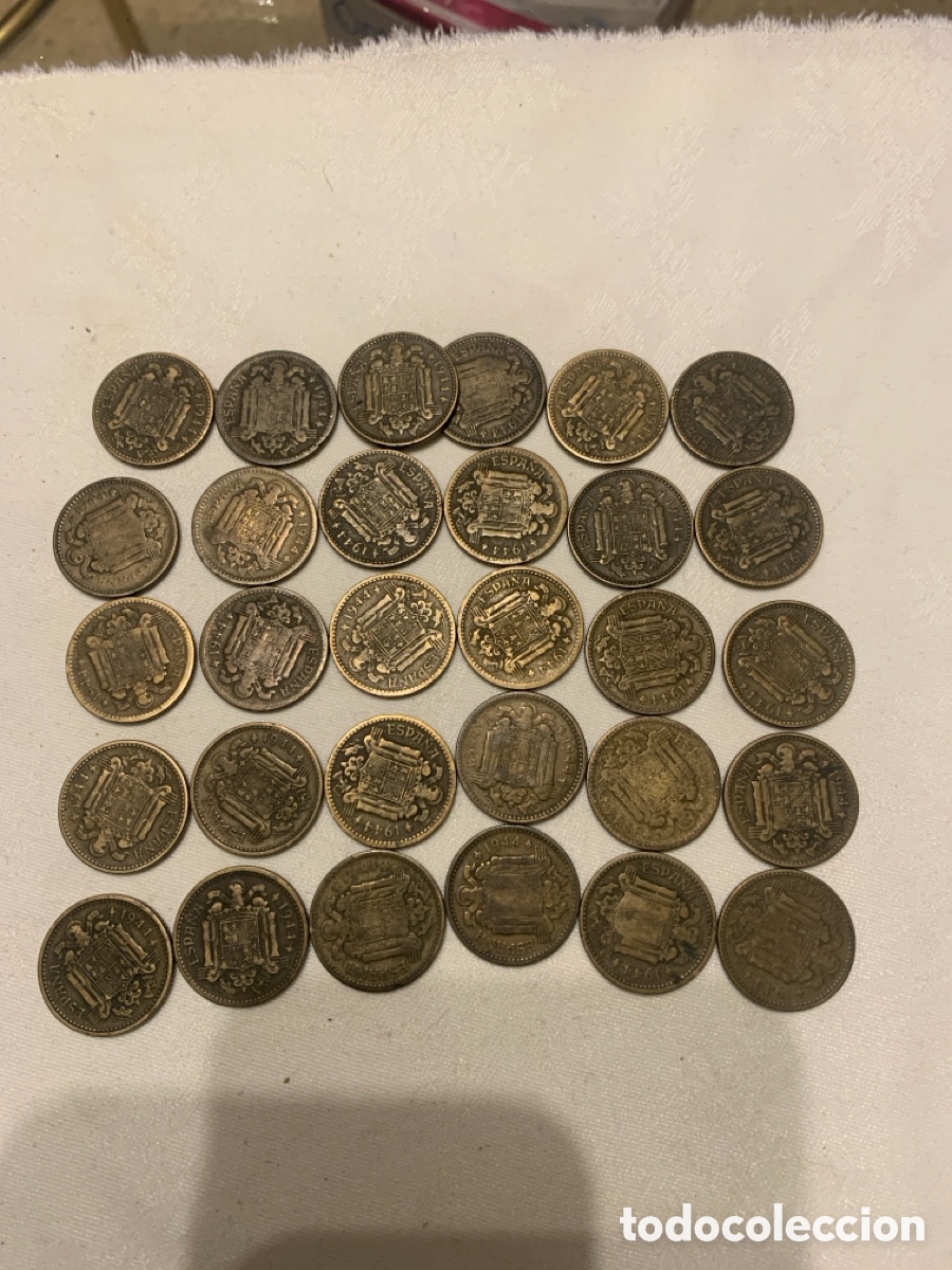 Monedas Franco: Moneda una peseta 1944 - Foto 2
