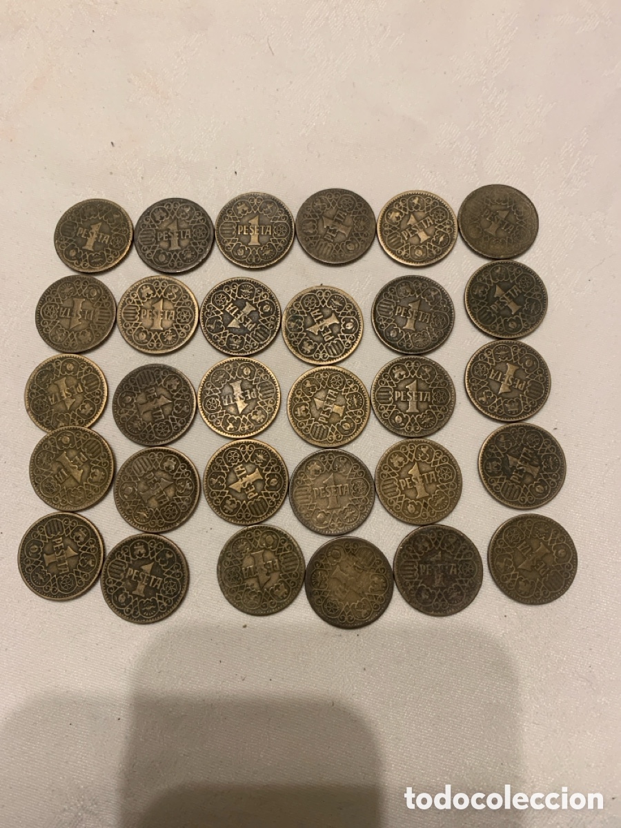 Monedas Franco: Moneda una peseta 1944 - Foto 1