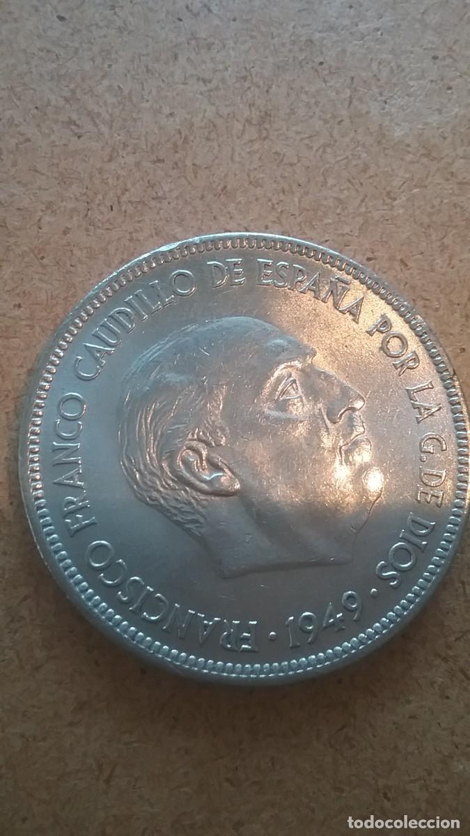 Monedas Franco: Moneda 5 ptas plata 1949. (788-4) - Foto 1