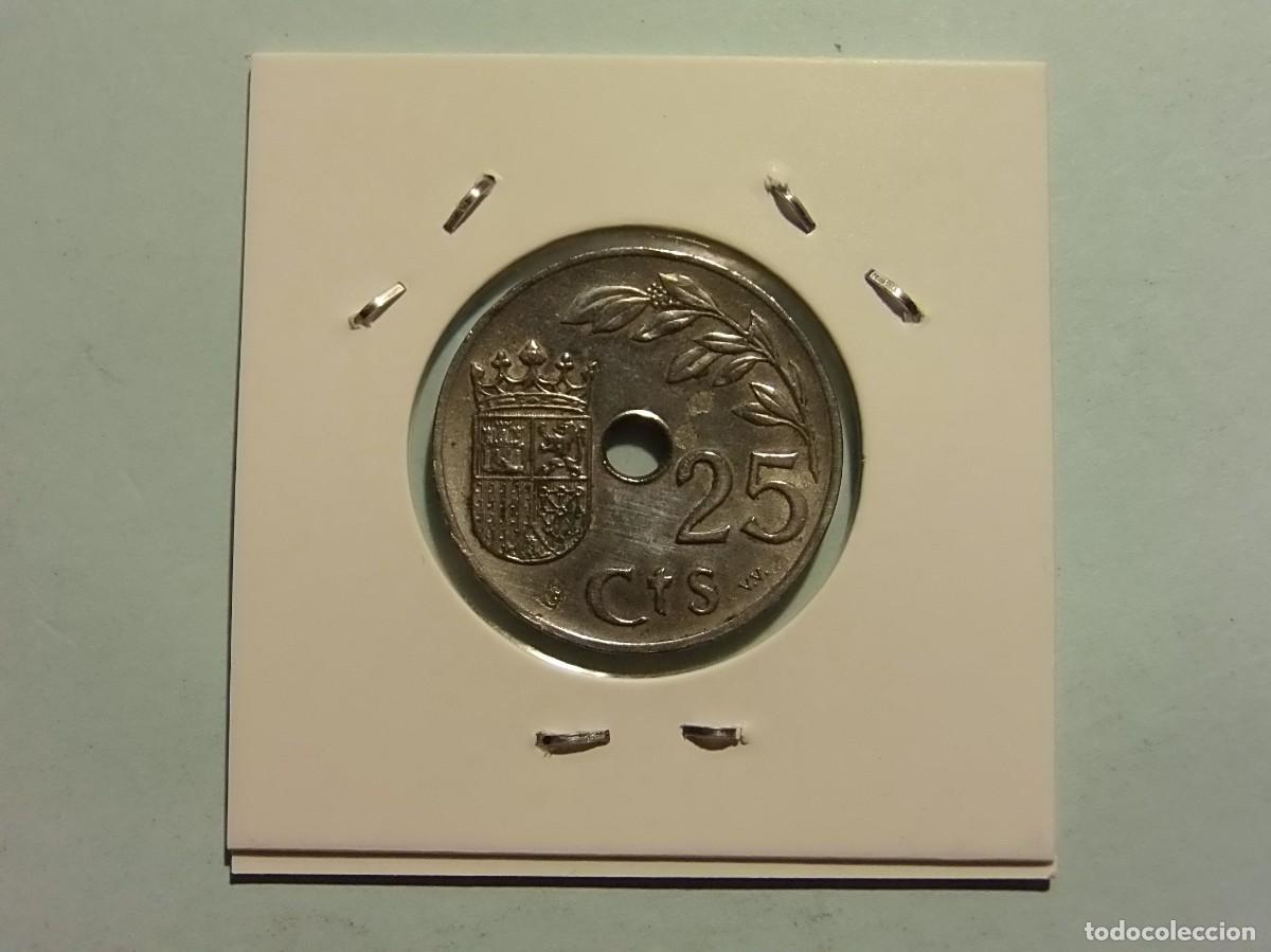 Monedas Franco: ESTADO ESPA&Ntilde;OL 25 C&Eacute;NTIMOS 1937. - Foto 2