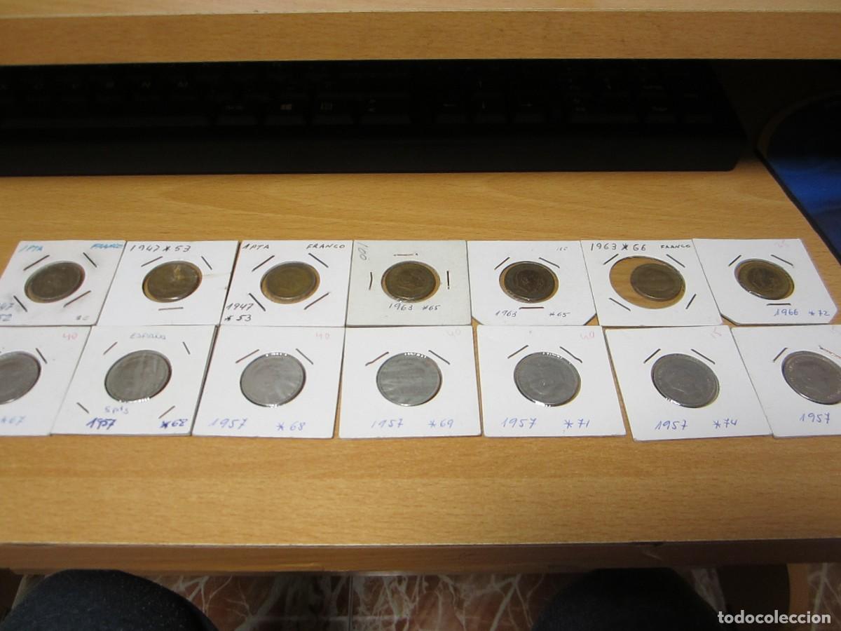 Monedas Franco: LOTE DE 13 MONEDAS ESPA&Ntilde;OLAS VARIADAS - Foto 1