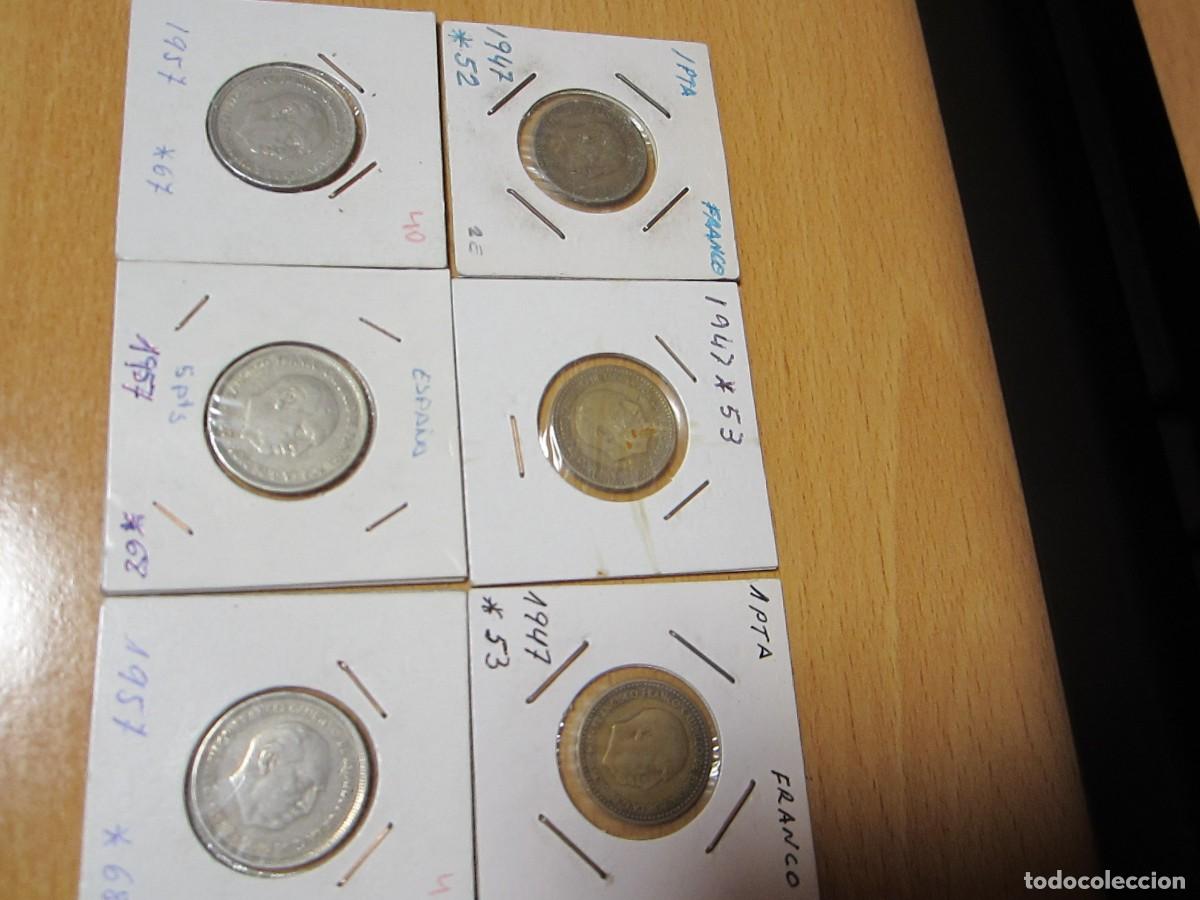 Monedas Franco: LOTE DE 13 MONEDAS ESPA&Ntilde;OLAS VARIADAS - Foto 2