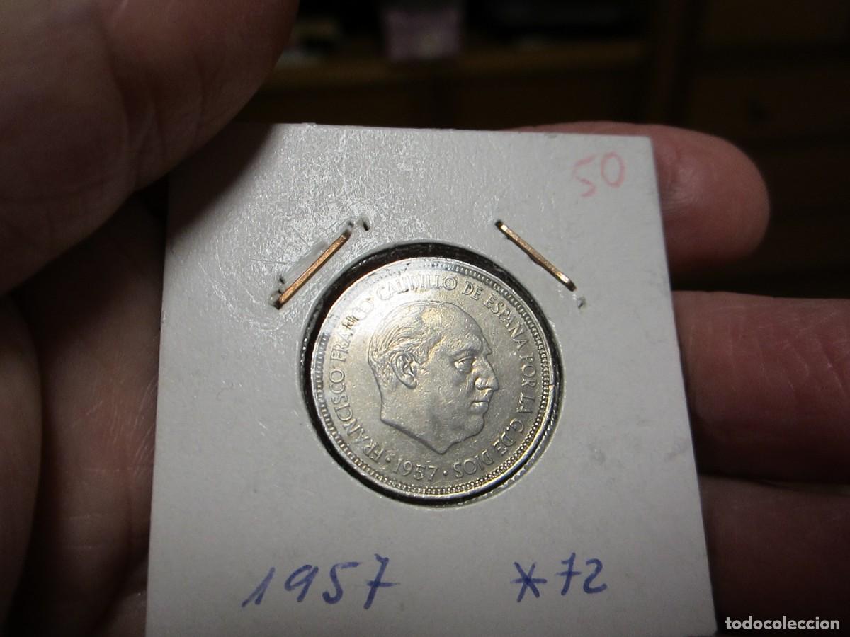 Monedas Franco: MONEDA DE 5 PESETAS DE 1957*72 - Foto 1