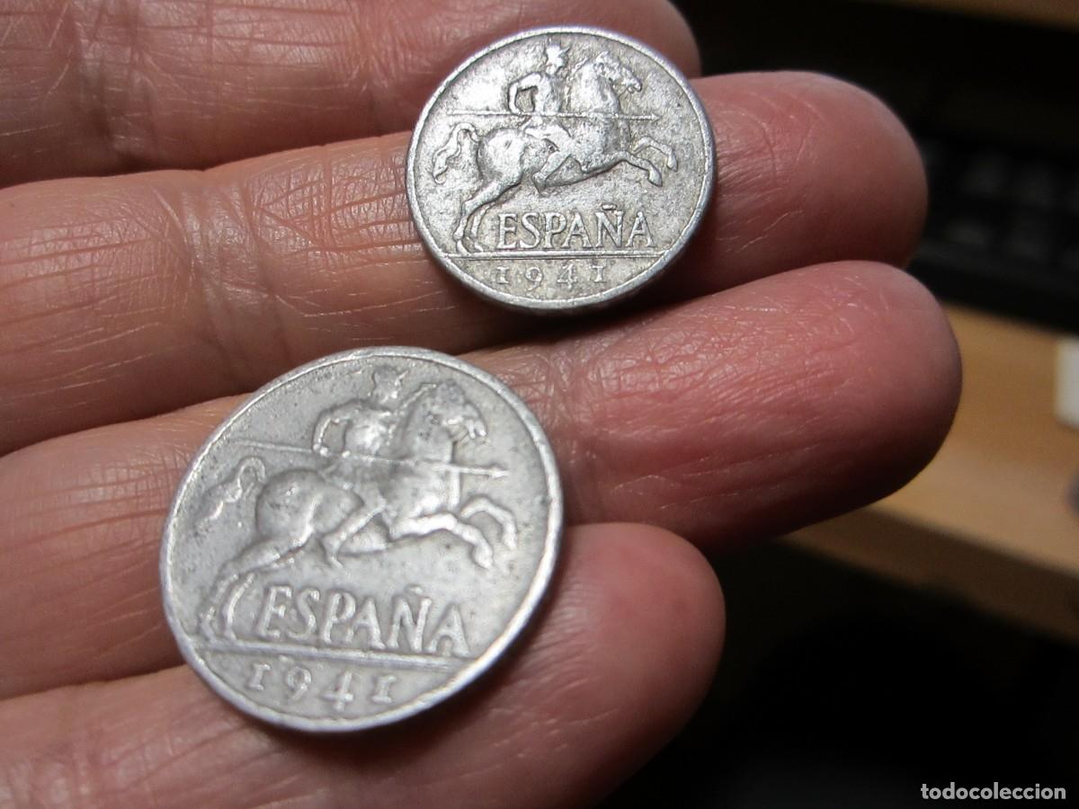 Monedas Franco: MONEDAS DE 5 Y 10 C&Eacute;NTIMOS DE 1941 - Foto 1