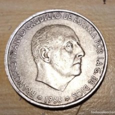 Monedas Franco: MONEDA DE PLATA 100 PESETAS FRANCO 1966 ESTRELLA 66