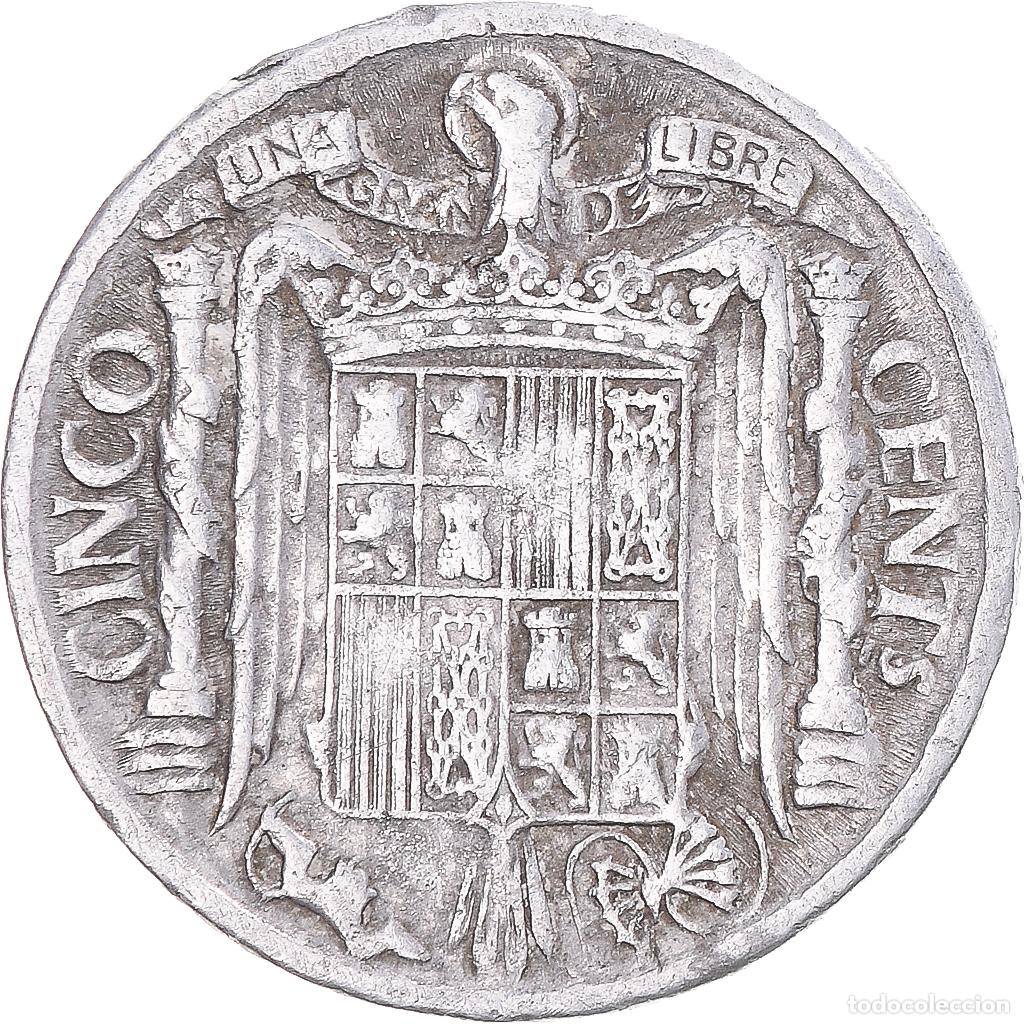 Monedas Franco: [#1343284] Moneda, Espa&ntilde;a, 5 Centimos, 1940 - Foto 2