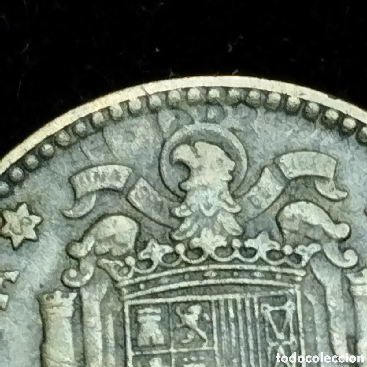 Monedas Franco: 1 peseta de 1963 * 66. Error, repintada. - Foto 3