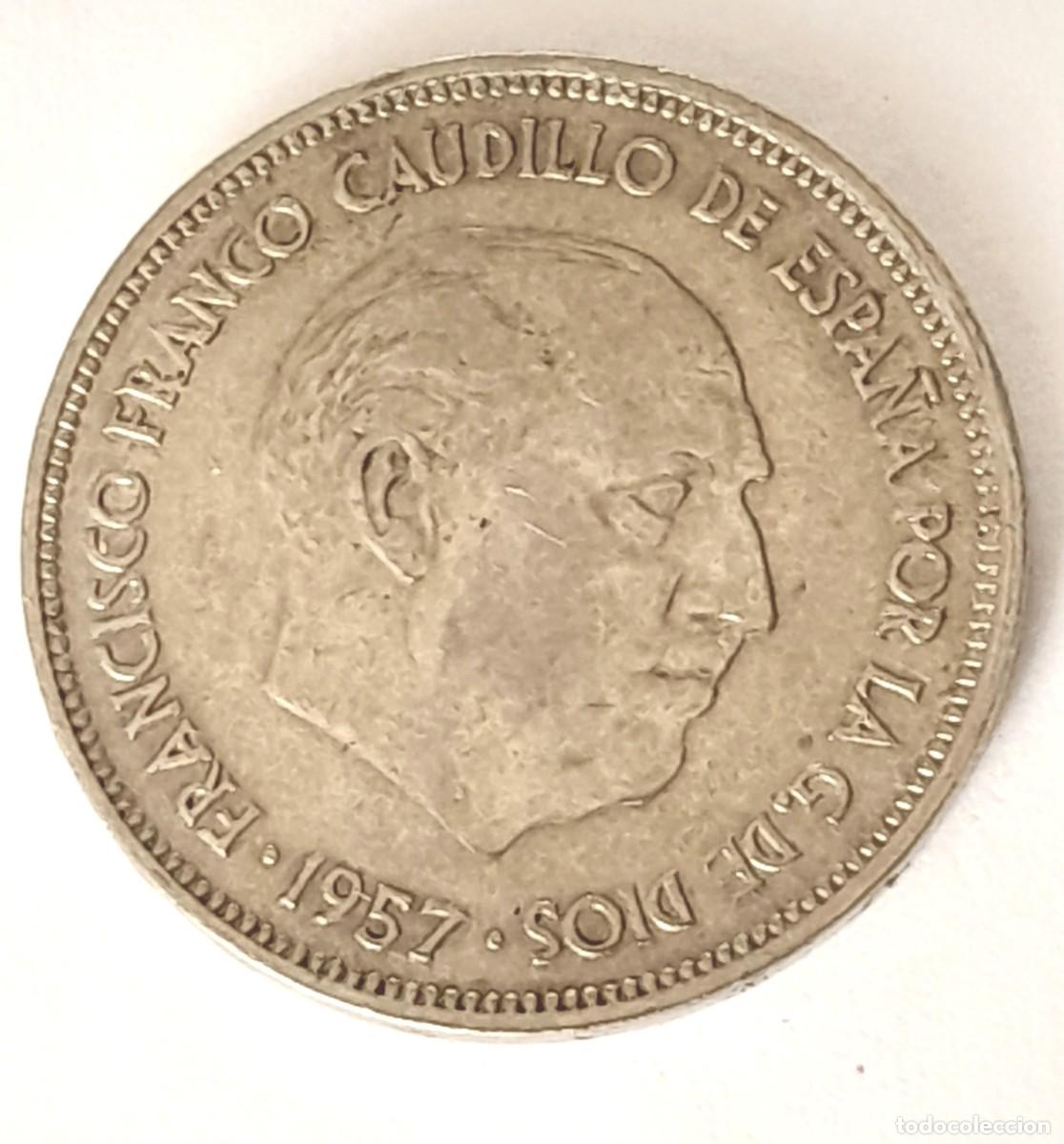 Monedas Franco: MONEDA 25 PTS 1957 *70 - Foto 2