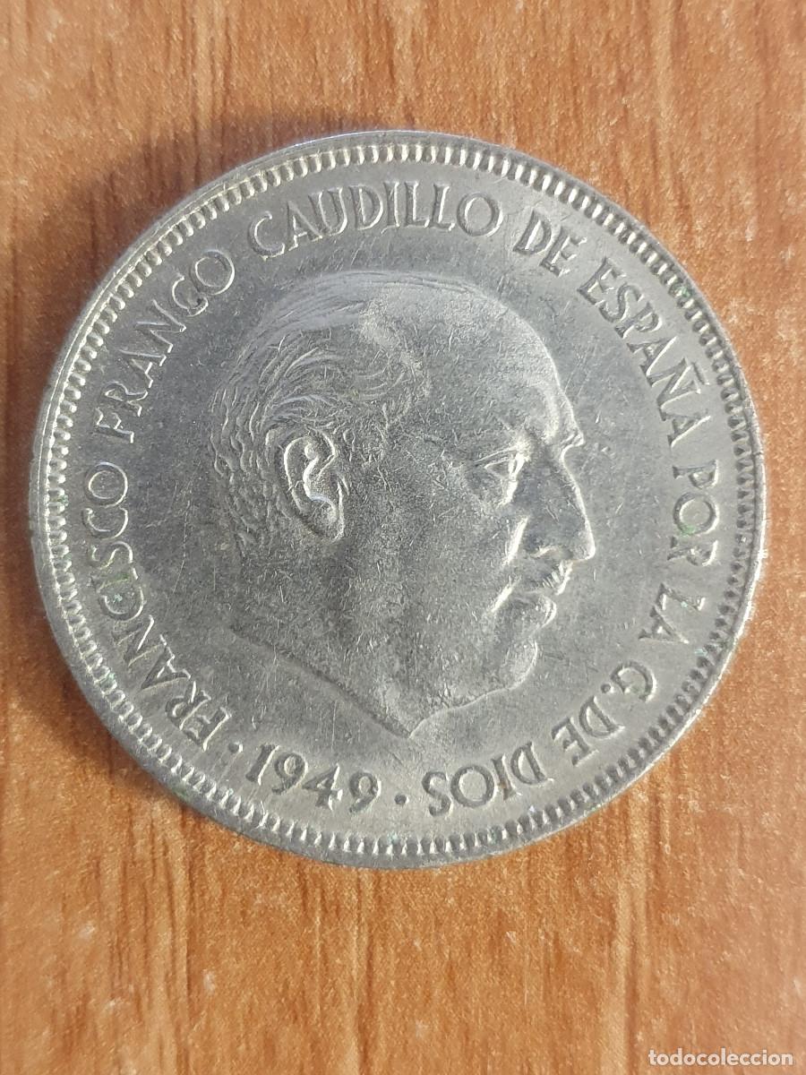 Monedas Franco: CINCO PESETAS A&Ntilde;O 1949. - Foto 1