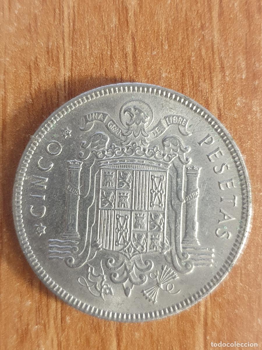 Monedas Franco: CINCO PESETAS A&Ntilde;O 1949. - Foto 2
