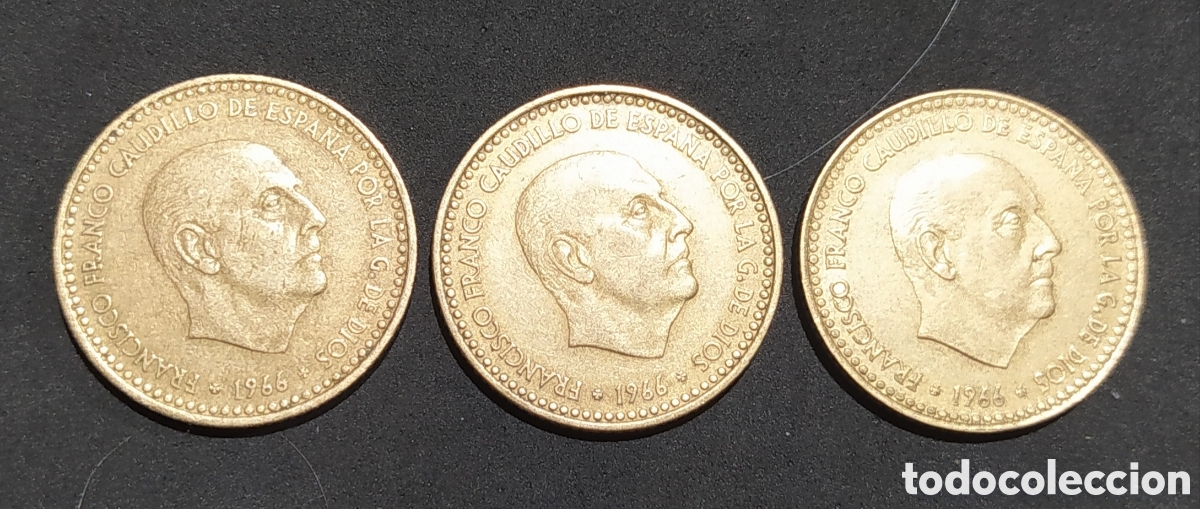 Monedas Franco: 3 pesetas 1966*74 - Foto 1