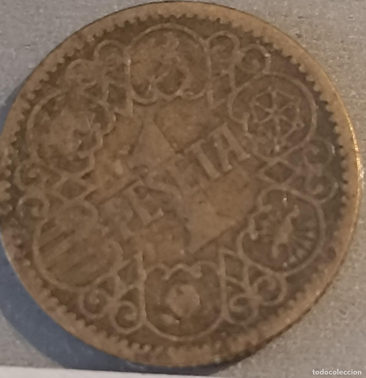 Monedas Franco: 1.944 Moneda 1 peseta - Foto 2
