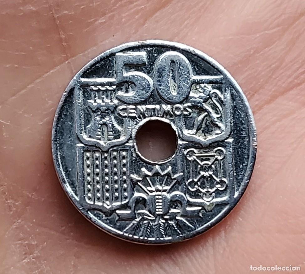 Monedas Franco: BA&Ntilde;O DE PLATA...50 centimos 1949 - Foto 2