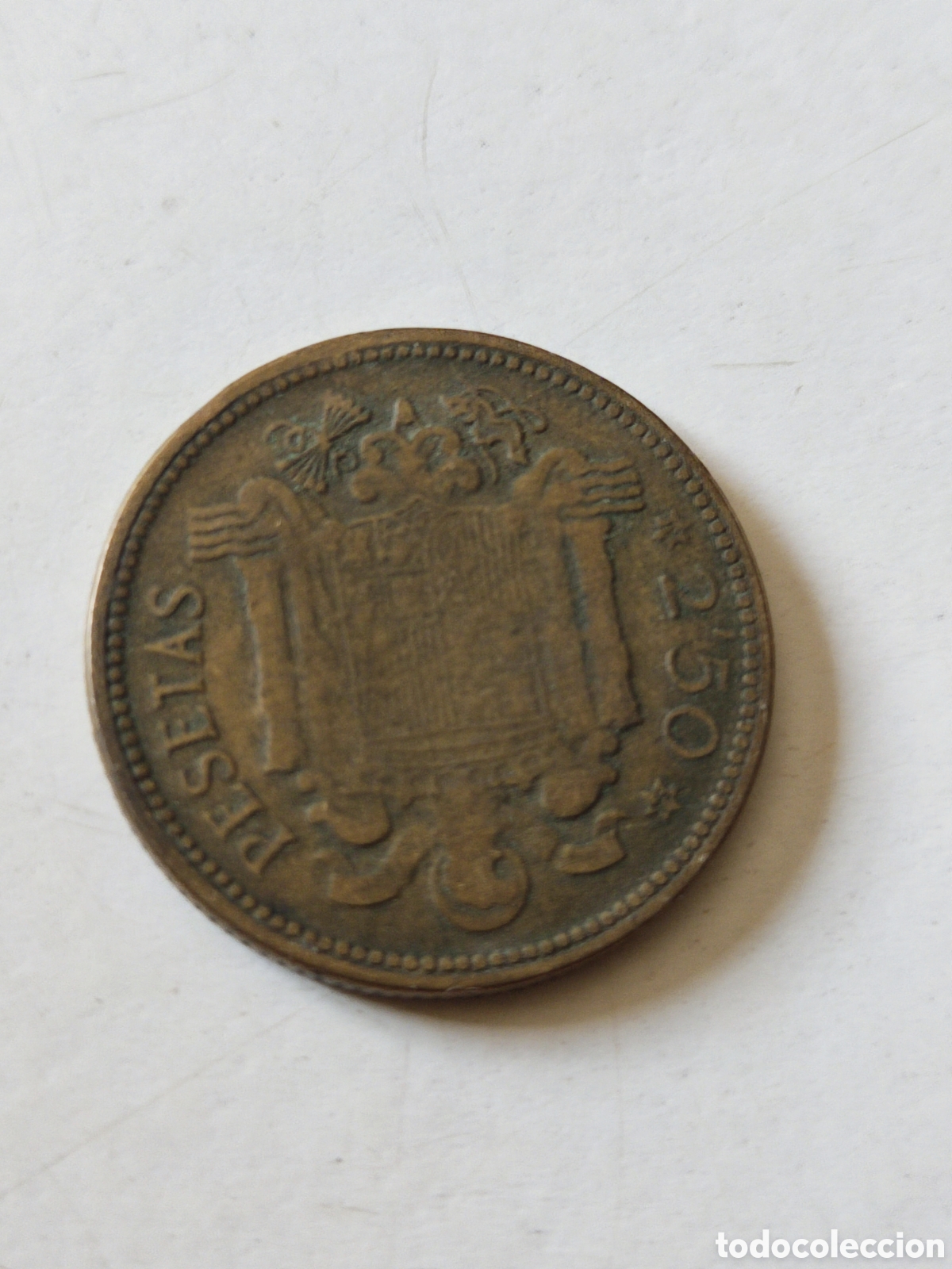Monedas Franco: Moneda 2,50 pesetas *54 - Foto 2