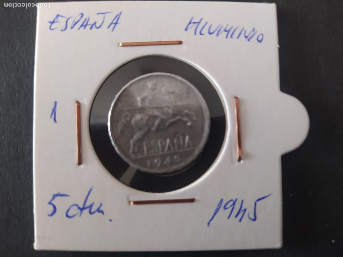 Monedas Franco: 5 CENTIMOS 1945. FRANCO - Foto 1