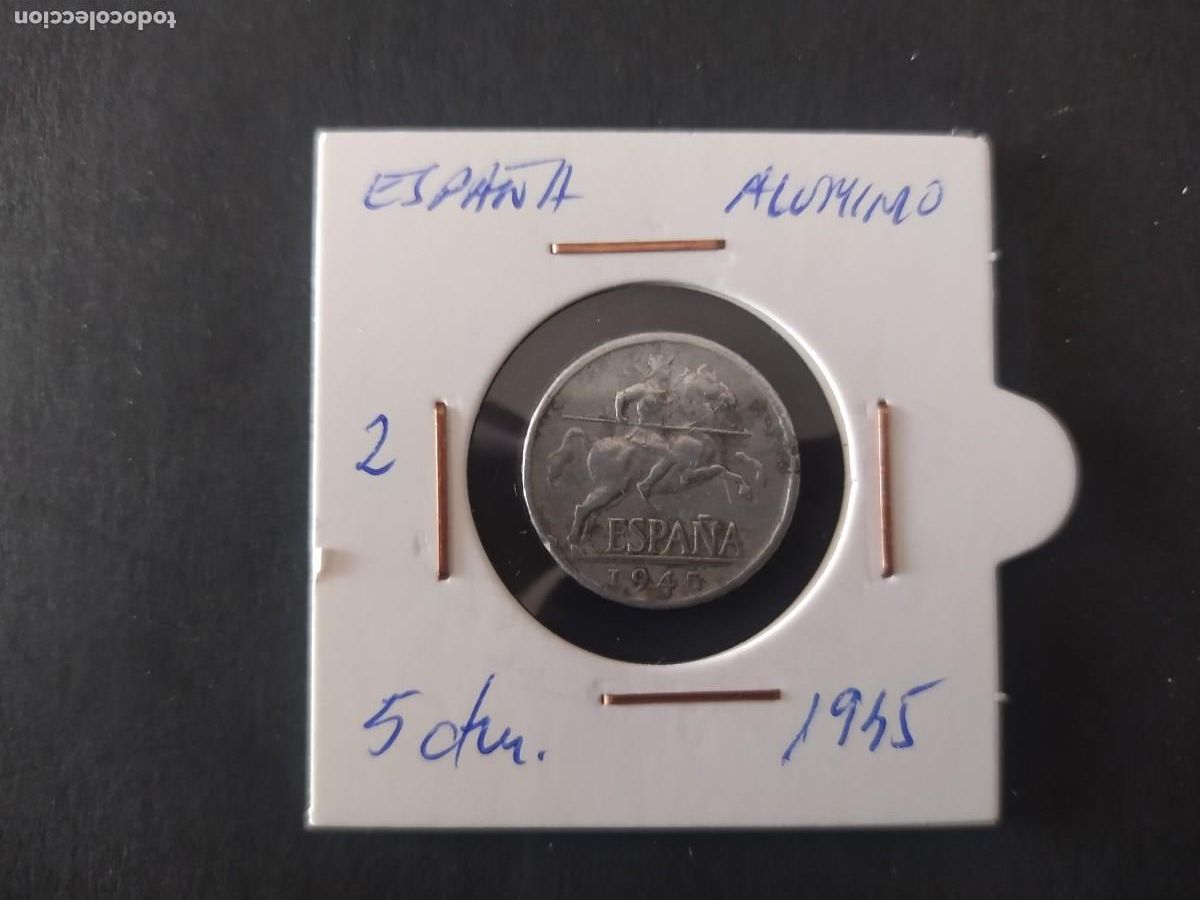 Monedas Franco: 5 CENTIMOS 1945. FRANCO - Foto 1