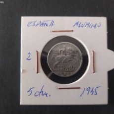 Monedas Franco: 5 CENTIMOS 1945. FRANCO