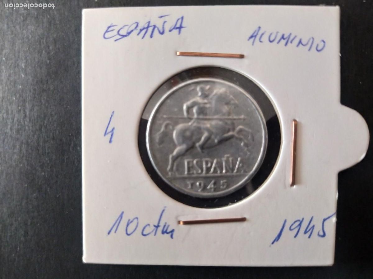 Monedas Franco: 10 CENTIMOS 1945 . FRANCO - Foto 1