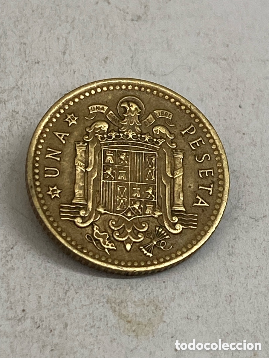 Monedas Franco: Moneda de una peseta 1966 J24 - Foto 2