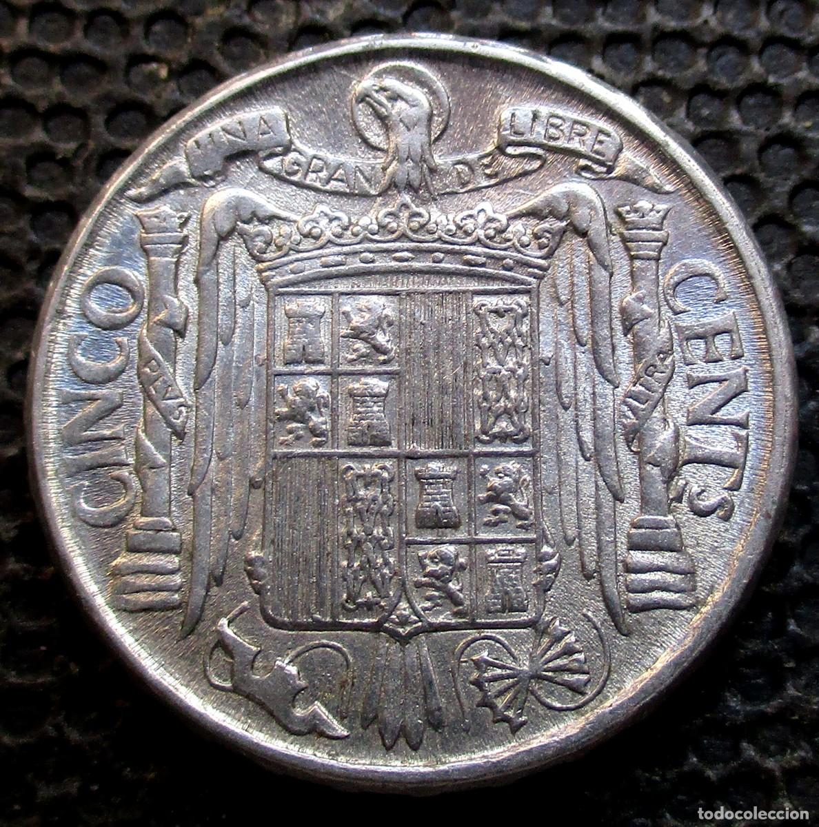 Monedas Franco: 5 CENTIMOS 1941 EBC. - REF. 2 - Foto 1