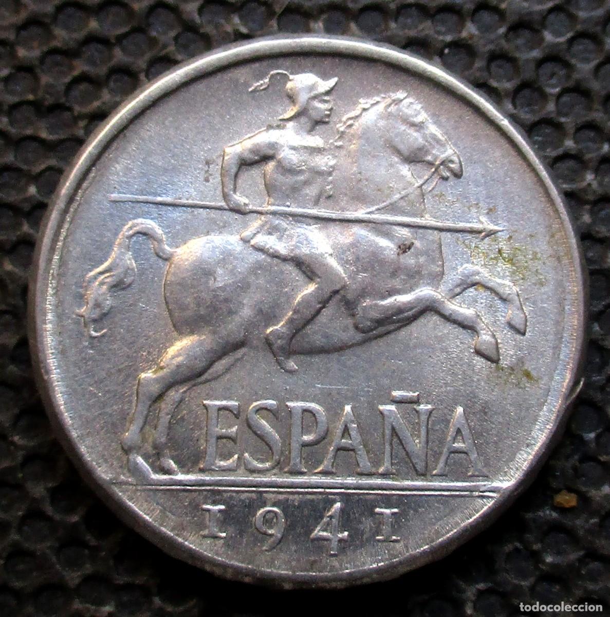 Monedas Franco: 5 CENTIMOS 1941 EBC. - REF. 2 - Foto 2
