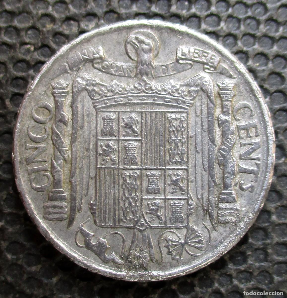 Monedas Franco: 5 CENTIMOS 1941 - REF. 1 - Foto 1