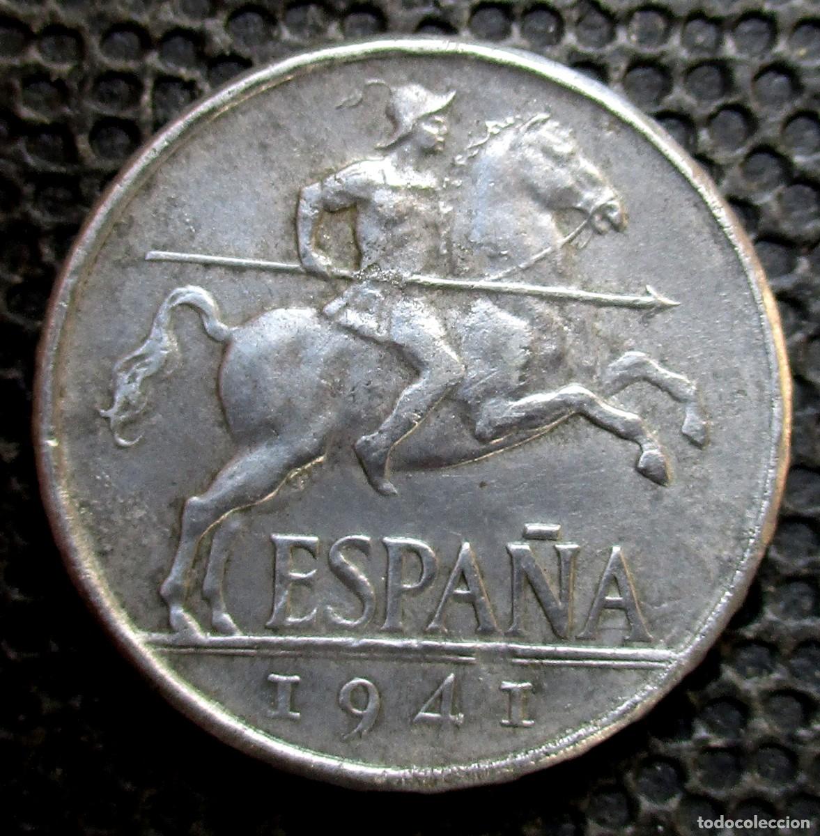 Monedas Franco: 5 CENTIMOS 1941 - REF. 1 - Foto 2