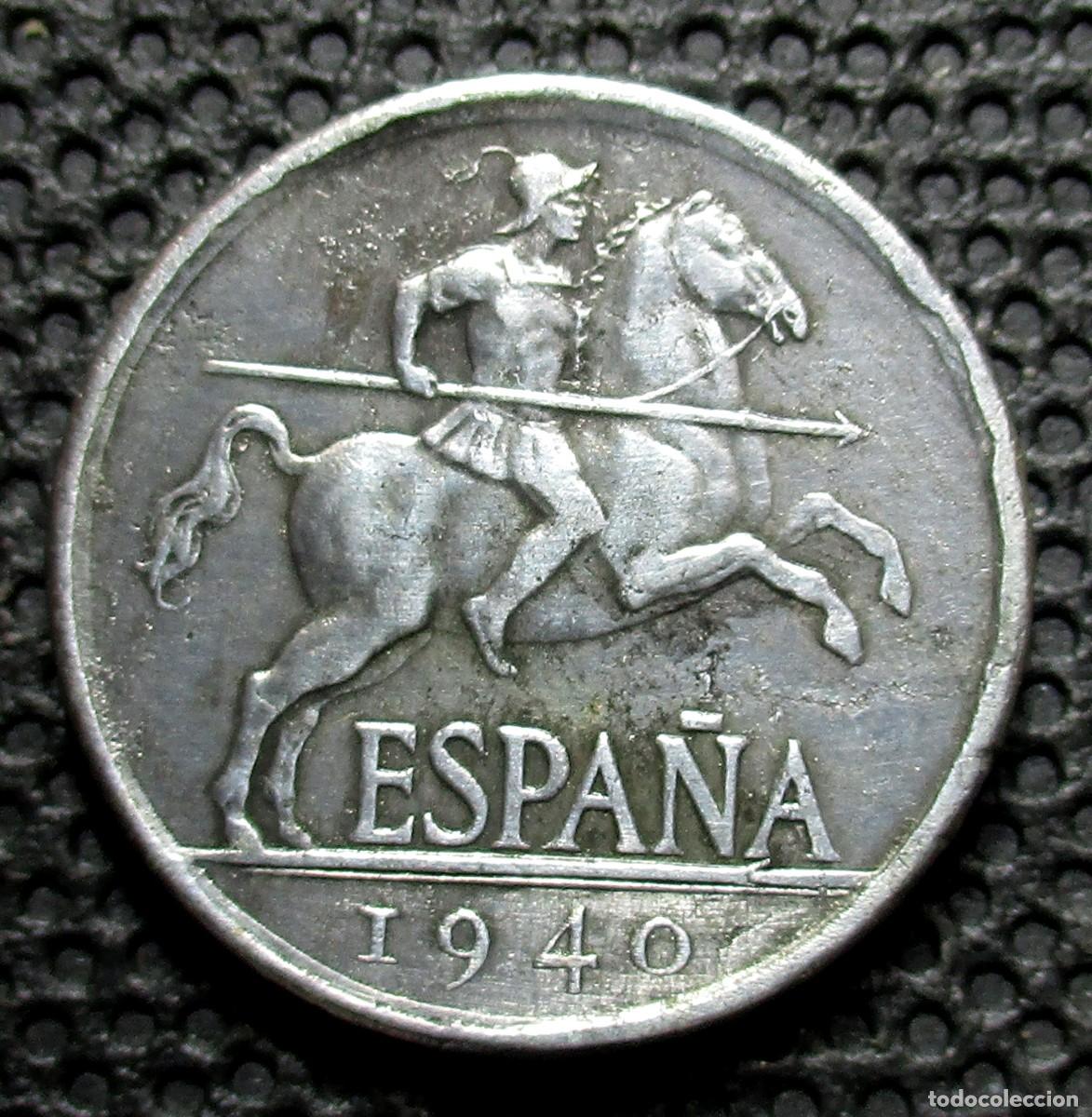 Monedas Franco: 5 CENTIMOS 1940 - REF. 2 - Foto 2