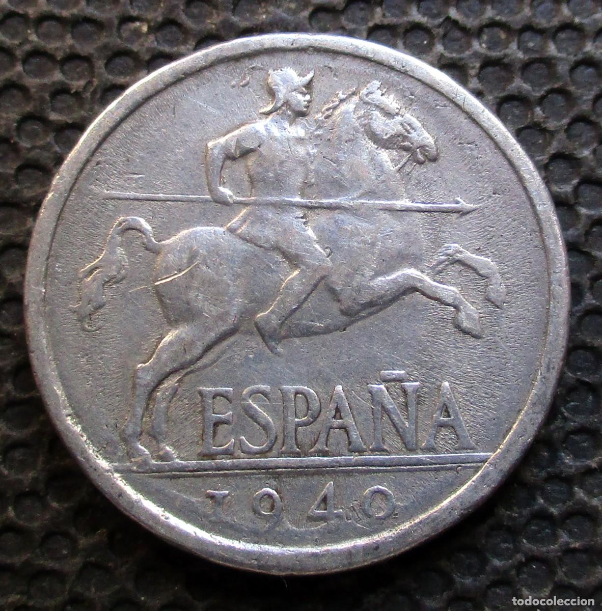Monedas Franco: 5 CENTIMOS 1940 - REF. 1 - Foto 2