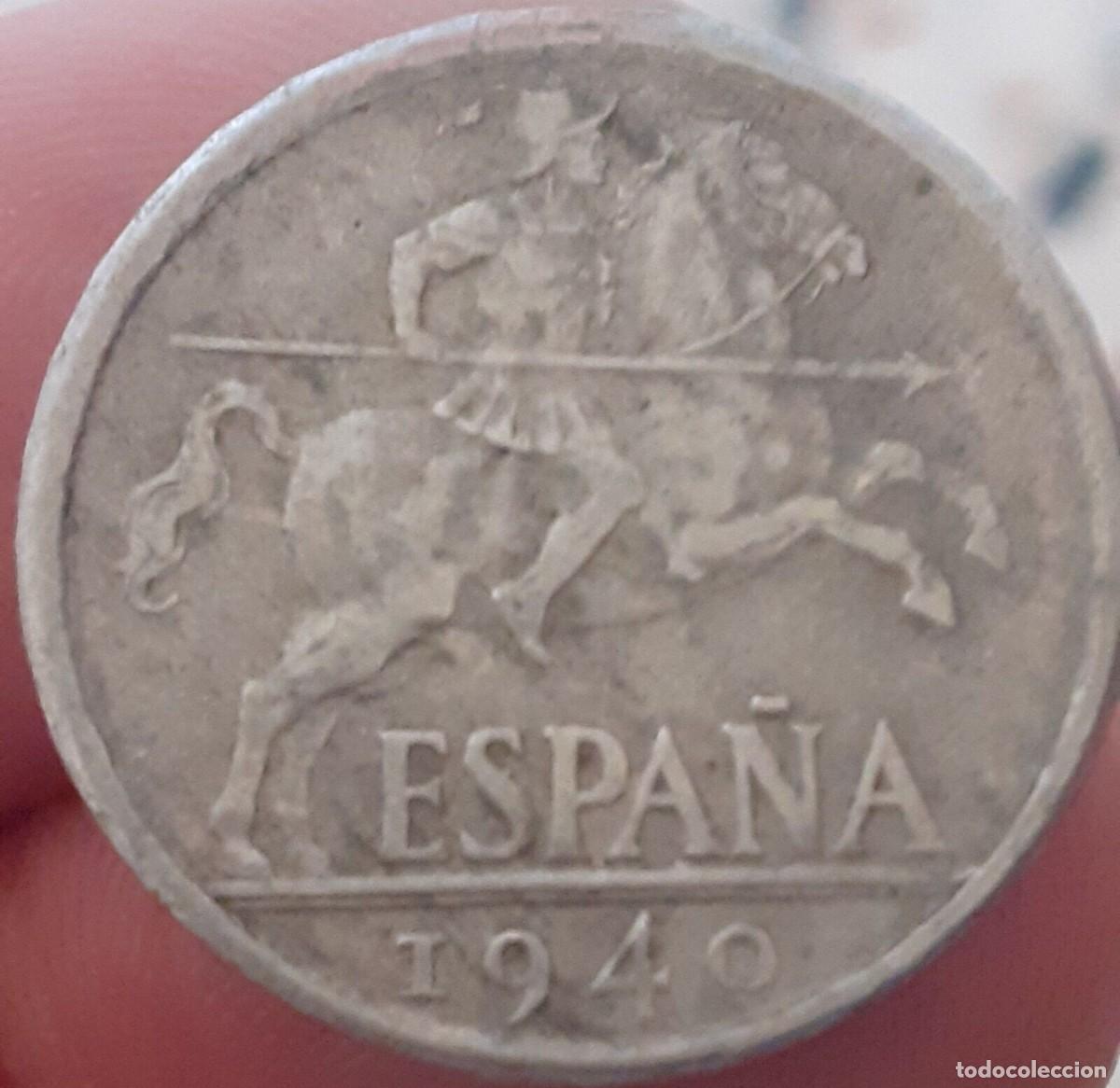 Monedas Franco: ESPA&Ntilde;A 10 CENTIMOS 1940 - Foto 2