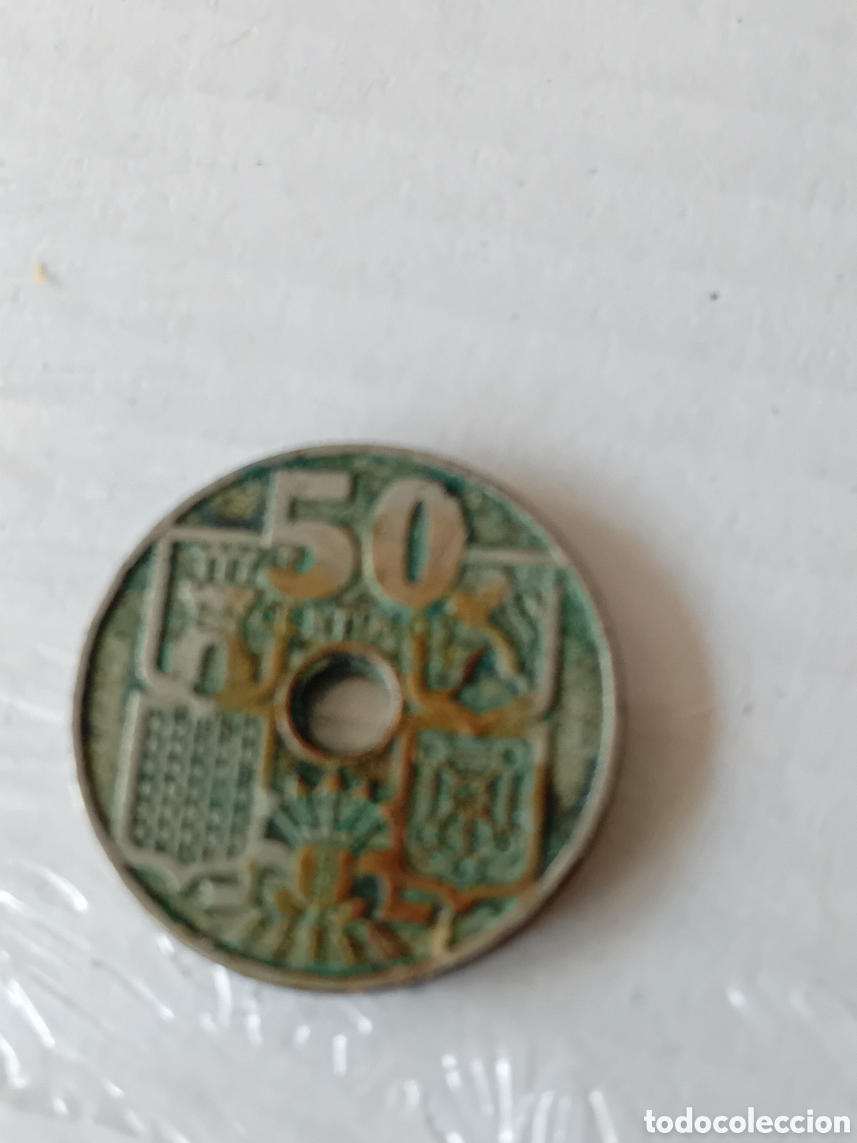 Monedas Franco: 50 c&eacute;ntimos 1949 - Foto 3