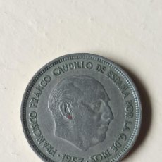 Monedas Franco: 25 PESETAS (NIQUEL) FRANCO 1957 *58