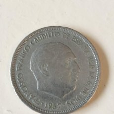 Monedas Franco: 5 PESETAS (NIQUEL) FRANCO 1957 *60