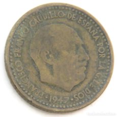 Monedas Franco: 1 PESETA 1947 ESTRELLA 48. BC.