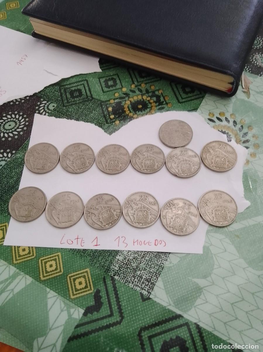Monedas Franco: Lote de 13 Monedas franco variadas - Foto 1